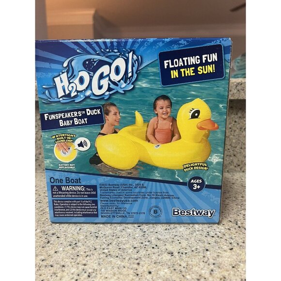 Bestway H2O Go!‎ Funspeakers  Interactive Duck Baby Pool Floaty Boat New - Picture 4 of 7
